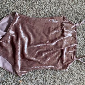 Crushed velvet bodysuit